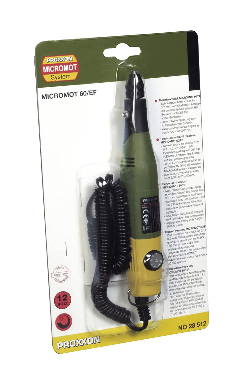 Load image into Gallery viewer, Proxxon 60/EF Micromot 12v Variable Speed Rotary Tool with Keyless Chuck    (28512)
