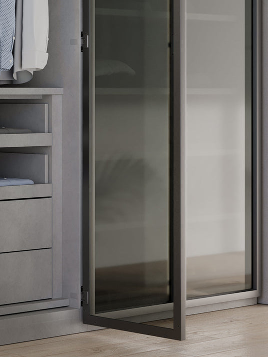 Salice Conecta Aluminium 25mm Profile with Grooved Handle - 3000mm - Bulk Pack of 10 Lengths
