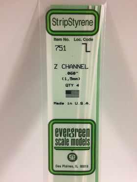Load image into Gallery viewer, EVERGREEN Styrene Z-Channel
