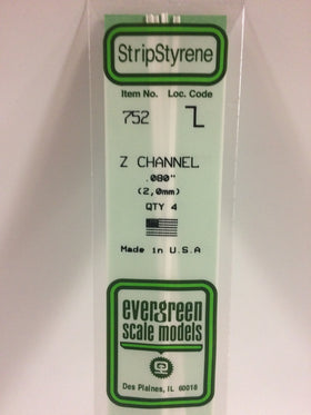 Load image into Gallery viewer, EVERGREEN Styrene Z-Channel
