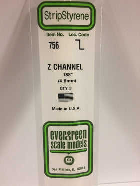 Load image into Gallery viewer, EVERGREEN Styrene Z-Channel
