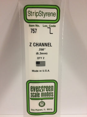 Load image into Gallery viewer, EVERGREEN Styrene Z-Channel
