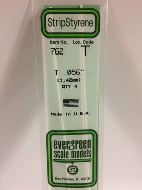 Load image into Gallery viewer, EVERGREEN Styrene T-Profile

