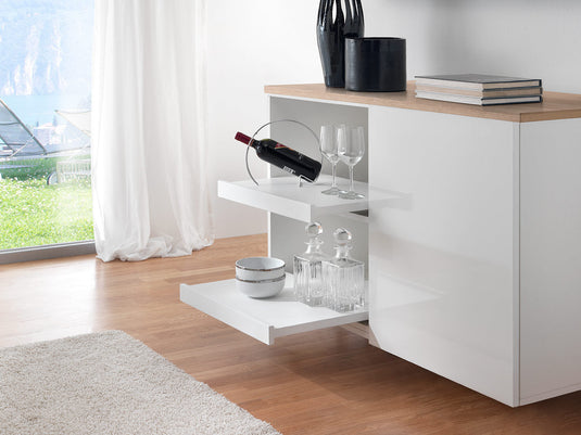Salice Progressa+ G7E6Q Concealed Shelf Runner – Push to Open (Handleless)