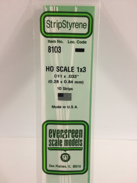 Load image into Gallery viewer, EVERGREEN HO Scale Rectangular / Square Styrene Strips
