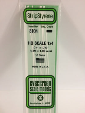 Load image into Gallery viewer, EVERGREEN HO Scale Rectangular / Square Styrene Strips
