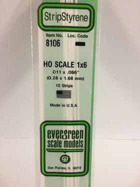 Load image into Gallery viewer, EVERGREEN HO Scale Rectangular / Square Styrene Strips
