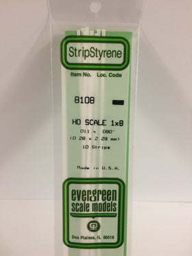 Load image into Gallery viewer, EVERGREEN HO Scale Rectangular / Square Styrene Strips
