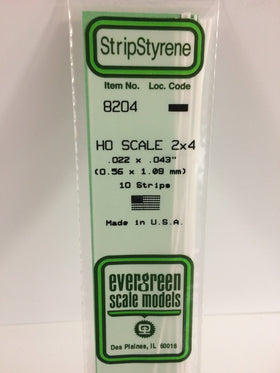 Load image into Gallery viewer, EVERGREEN HO Scale Rectangular / Square Styrene Strips
