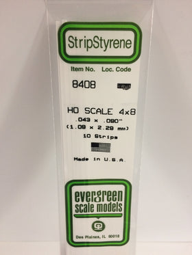 Load image into Gallery viewer, EVERGREEN HO Scale Rectangular / Square Styrene Strips
