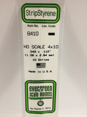Load image into Gallery viewer, EVERGREEN HO Scale Rectangular / Square Styrene Strips
