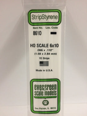 Load image into Gallery viewer, EVERGREEN HO Scale Rectangular / Square Styrene Strips
