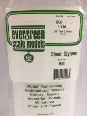 EVERGREEN Clear Styrene Sheets