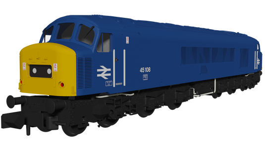 RAPIDO 948607 Class 45 1CoCo1 45108 BR Blue with Domino Headcodes - DCC Sound Fitted