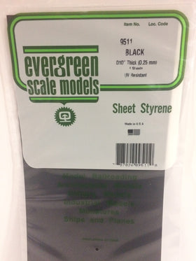 Load image into Gallery viewer, EVERGREEN Black Styrene Sheets
