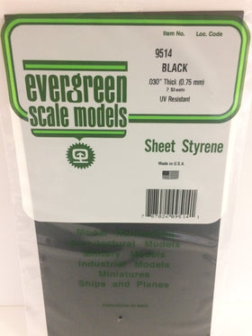 Load image into Gallery viewer, EVERGREEN Black Styrene Sheets
