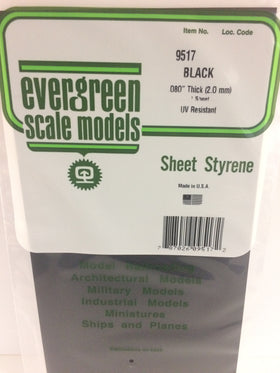 Load image into Gallery viewer, EVERGREEN Black Styrene Sheets
