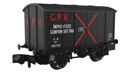RAPIDO 961003 Iron Mink Vans Triple Pack - GWR (Wartime Livery- Pack A)