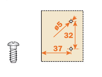 Load image into Gallery viewer, Salice Diecast Eccent Mount Plate 9mm EURO Screw - B2SGB99B6/15
