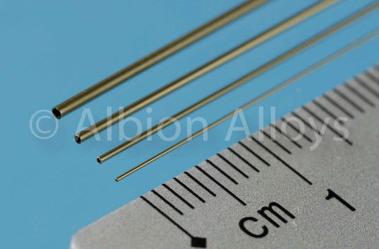 Albion Alloys MBT Metric Brass Precision Micro Tube - 305mm Lengths