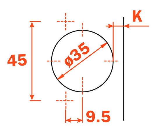 Salice C1P6A99 105° Sprung Full Overlay Hinge