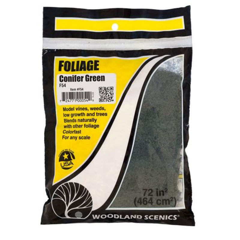 Load image into Gallery viewer, Woodland Scenics WF54 Foliage (Bag) - CONIFER GREEN
