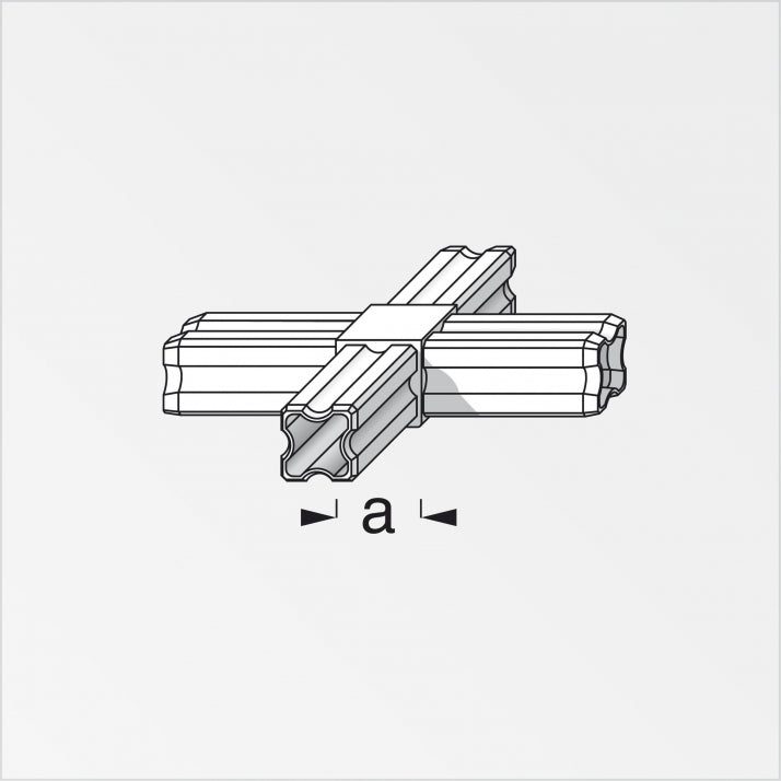 Load image into Gallery viewer, Combitech 90 Deg 4-Spigot Flat Cross Connector for 23.5mm Tube
