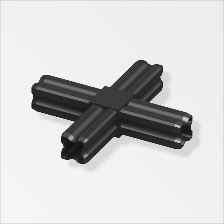 Load image into Gallery viewer, Combitech 90 Deg 4-Spigot Flat Cross Connector for 23.5mm Tube
