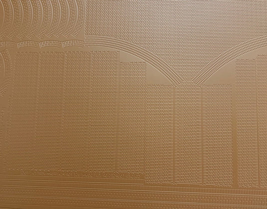 SEF FBS707 Embossed 7mm English Bond Brick Arches - 228 x 330mm