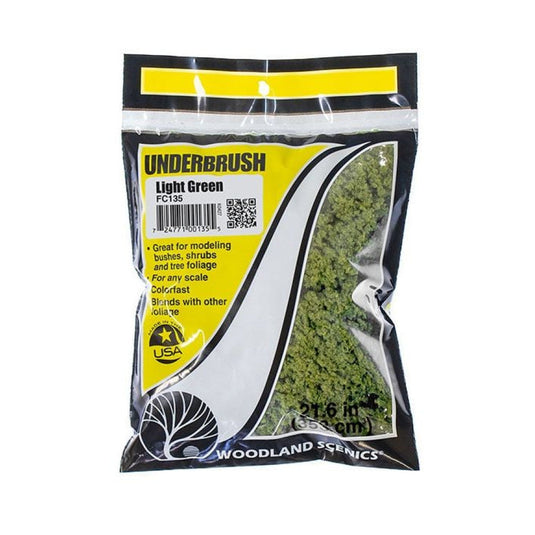Woodland Scenics WFC136 Underbrush (Bag) - MEDIUM GREEN