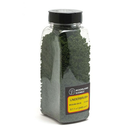 Woodland Scenics WFC1636 Underbrush (Tub) - MEDIUM GREEN