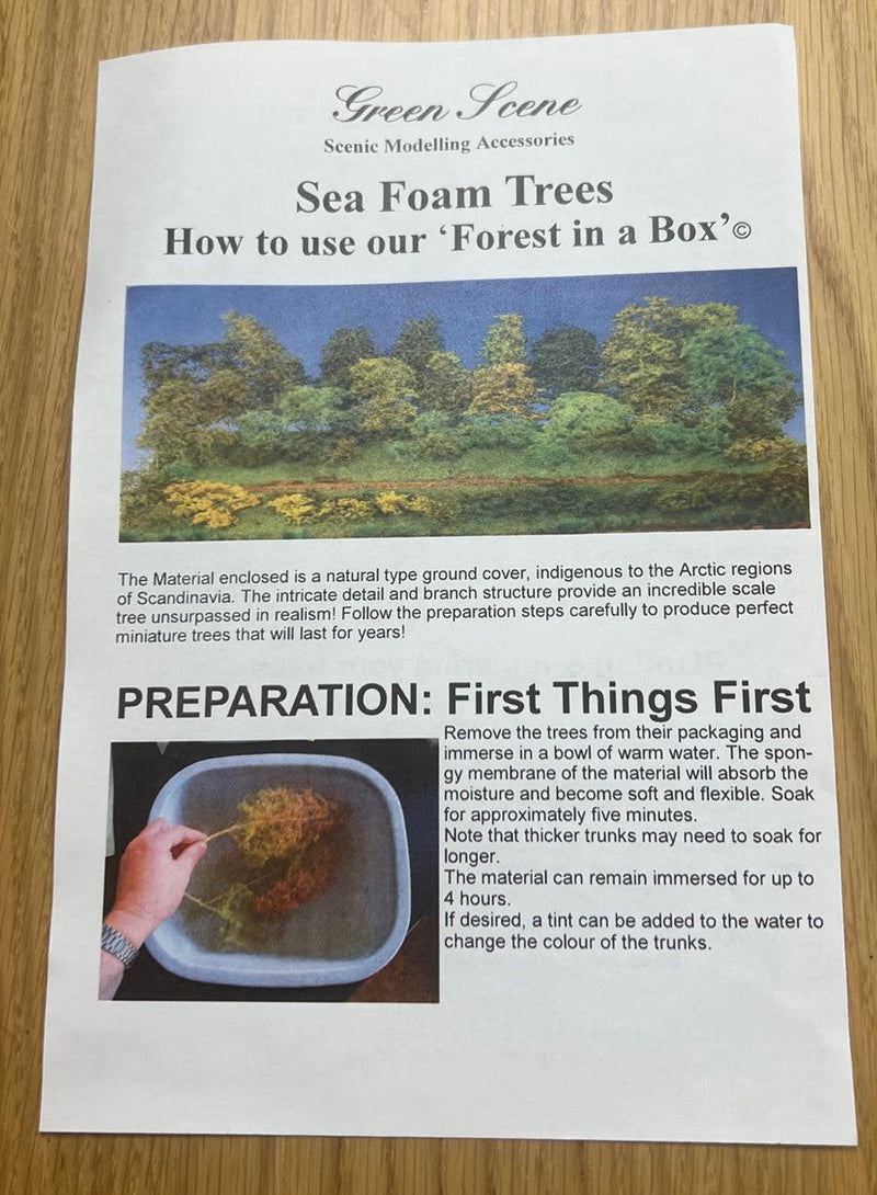 Load image into Gallery viewer, Green Scene GS341  Sea Foam FOREST TREES IN A BOX  (Sm, Med &amp; Lg)
