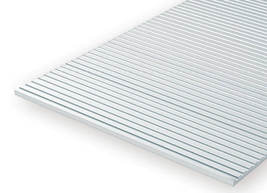 EVERGREEN Freight Car Siding Styrene Sheets - 0.5mm Thick