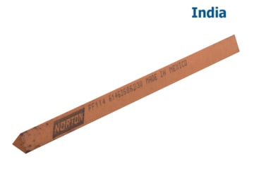 Load image into Gallery viewer, NORTON India Stone TRIANGULAR File 6/10/12mm
