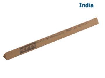 Load image into Gallery viewer, NORTON India Stone TRIANGULAR File 6/10/12mm
