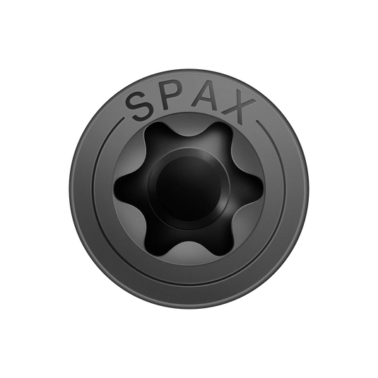 SPAX Black Torx Screw 3.0 x 25mm T10 - Box of 200