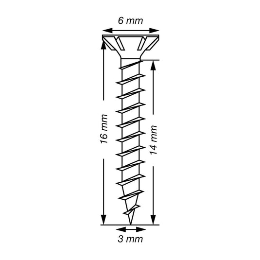 SPAX Wirox Pozi Screw 3.0 x 16mm - Box of 200