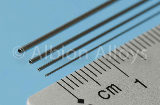 Albion Alloys NST Metric Nickel Silver Precision Micro Tube  - 305mm Lengths