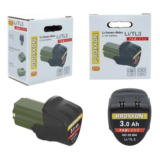 Proxxon Li/TL3 Tabless Lithium-ion Battery 10.8v 3.0Ah  (29894)