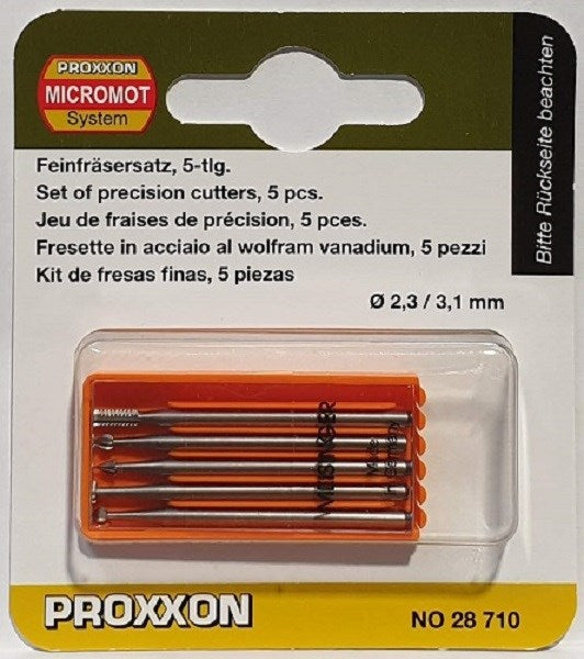 Proxxon 5-Piece Wolfram Vanadium Cutter Set   (28710)