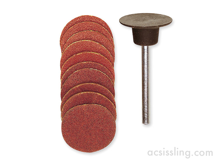 Load image into Gallery viewer, Proxxon 18mm Sanding Discs (10) with Arbor and Spare Discs to Suit   (28982 &amp; 28983)
