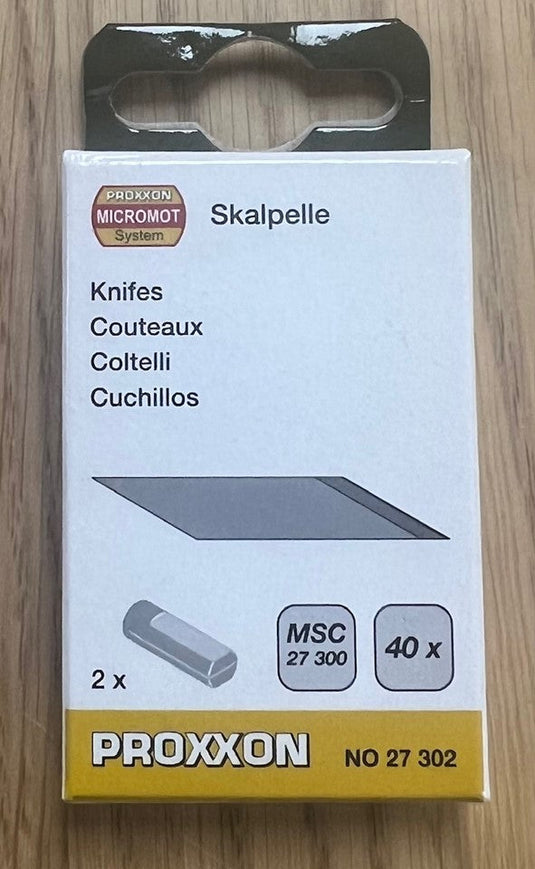 Proxxon Scalpel Blades for MSC MICR0-Sonic Cutter (Pack of 40)     (27302)