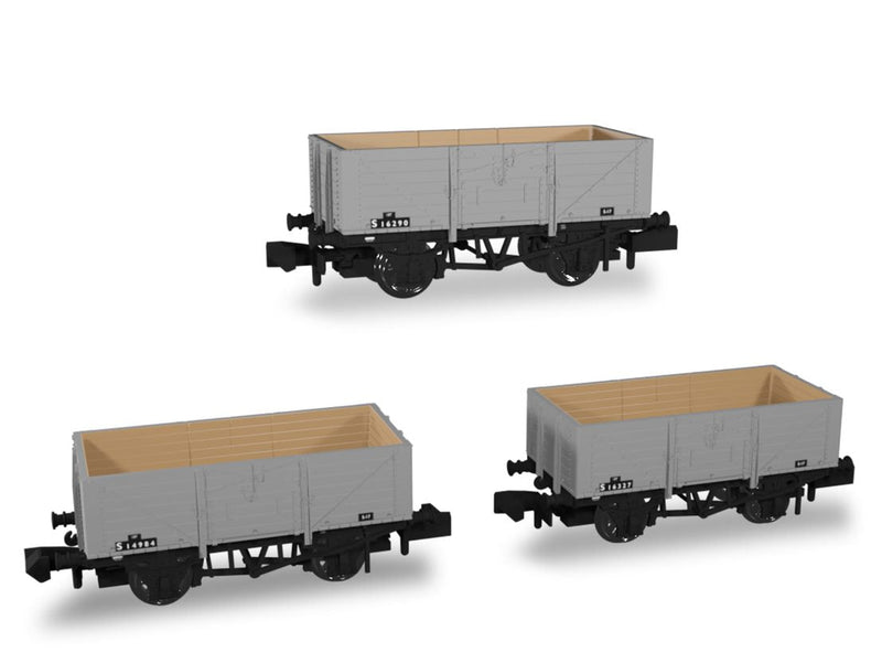 Load image into Gallery viewer, RAPIDO 942015 SECR 7-Plank Open Wagon Dia.1355 - BR Unfitted Grey Livery
