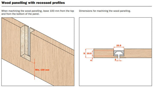 Salice Pin Aluminium Profile - 3000mm - Bulk Pack of 16 Lengths