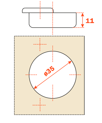 Load image into Gallery viewer, Salice -45° Negative Angle Hinge 120° Opening - C2ABH99
