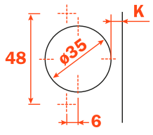 Load image into Gallery viewer, Salice -45° Negative Angle Hinge 120° Opening - C2ABH99
