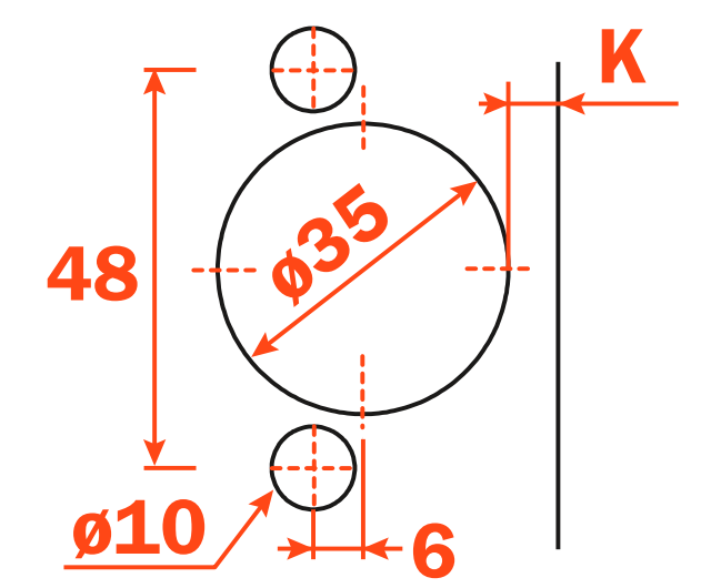 Load image into Gallery viewer, Salice 165° Full Overlay Sprung Cabinet Hinge 48mm Centres 10mm Dowel Fix - C2BFA99
