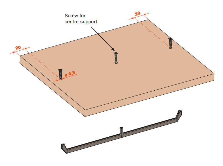 Load image into Gallery viewer, Salice Excessories Hanger Rail Angled End Supports with No Back Cover - Top Fixing
