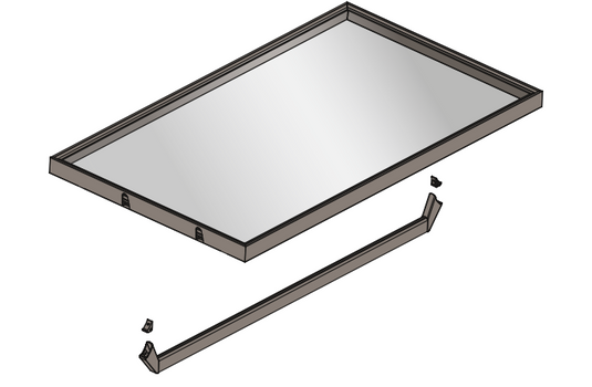 Salice Excessories Hanger Rail End Supports to suit Modular Shelves