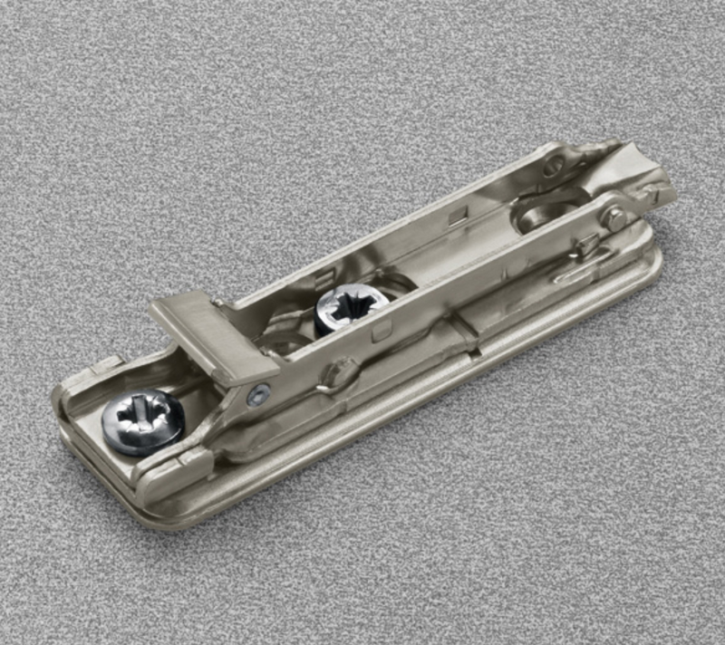 Load image into Gallery viewer, Salice Chromia Steel Straight Snap-On Mounting Plate 2mm - BAP3M2C - Pack of 15
